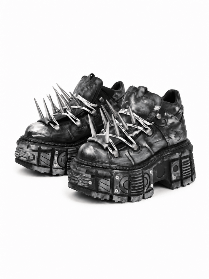 Spiked Platform Sneakers na3005