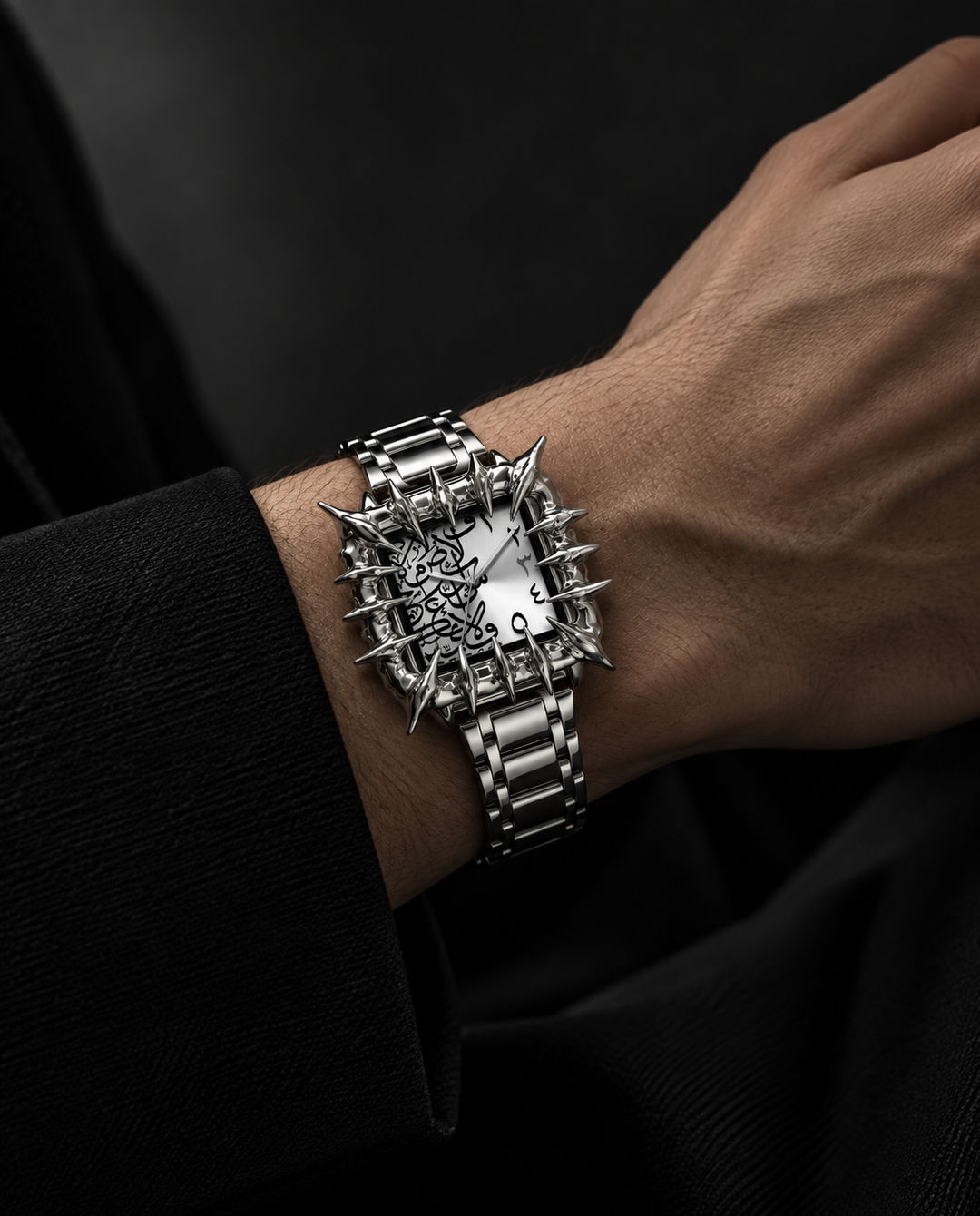 Metalluhr mit Spikes na3122