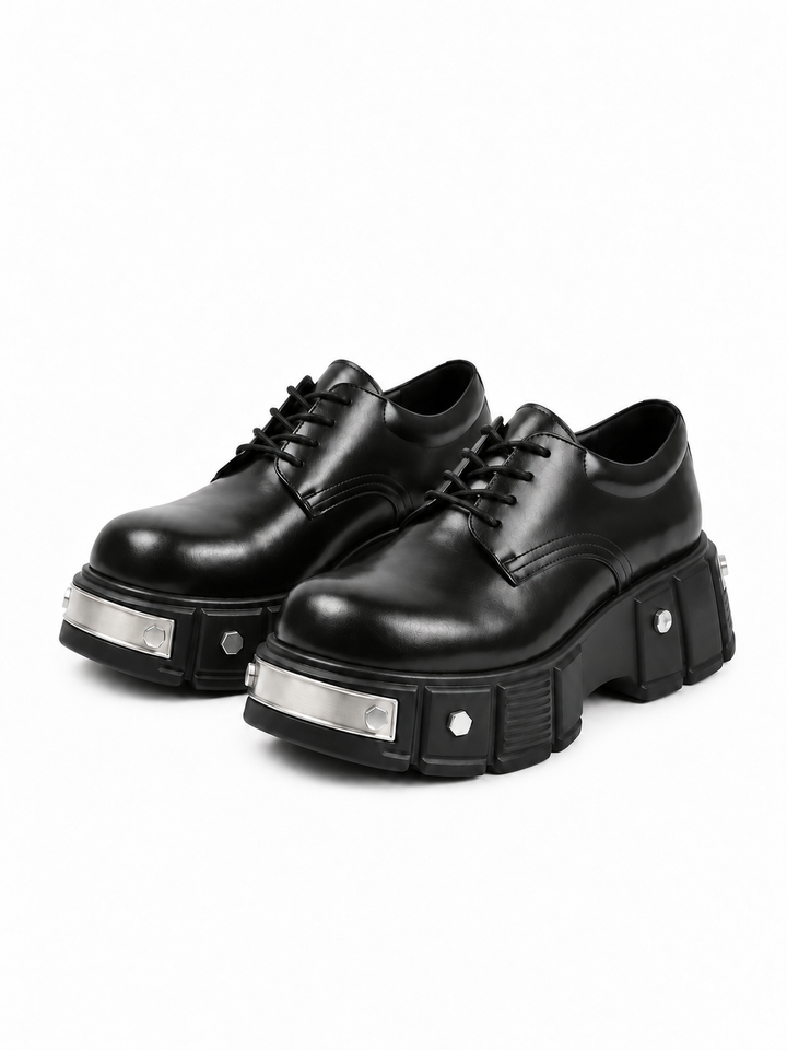 Head Round Toe Leather Shoes na948 