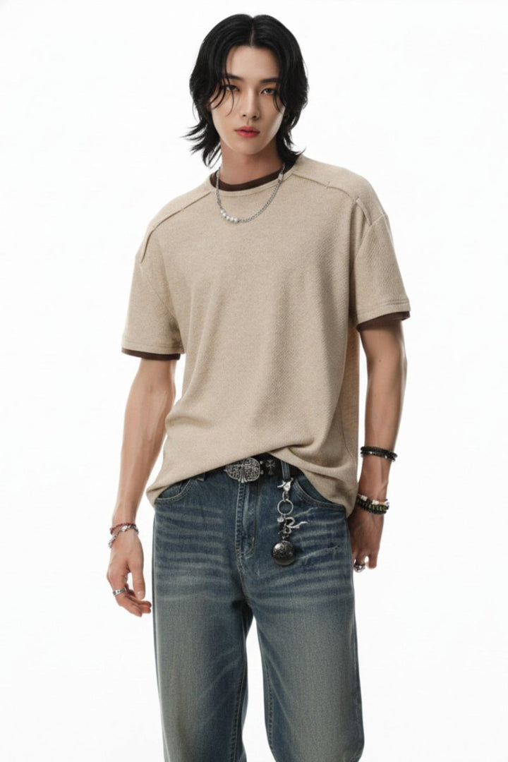 Textured T-shirt  na2533