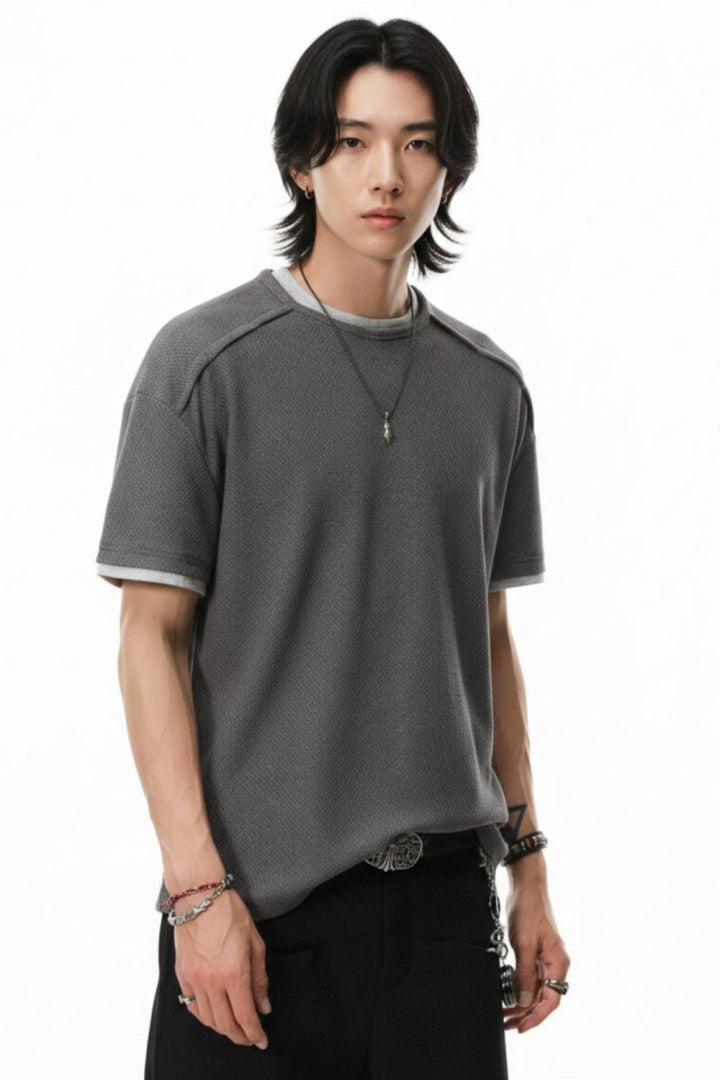Textured T-shirt  na2533