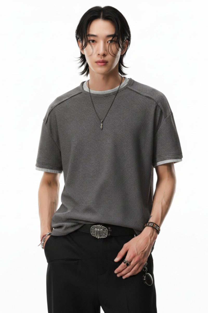 Textured T-shirt  na2533