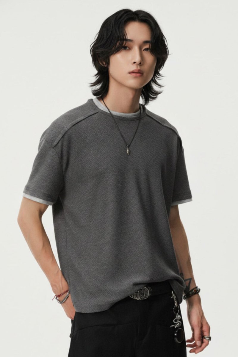 Textured T-shirt  na2533