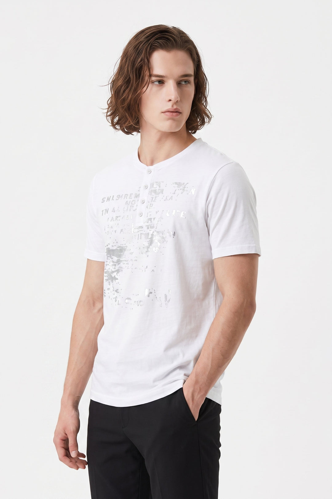 Henley T-shirt  na2560