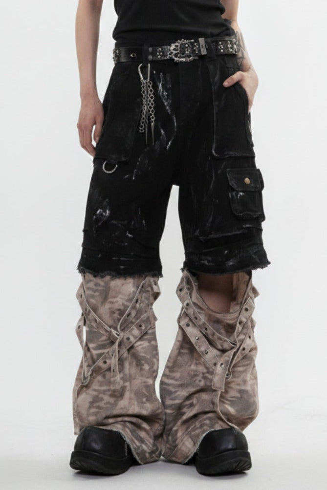 Layered Cargo Pants  na2594