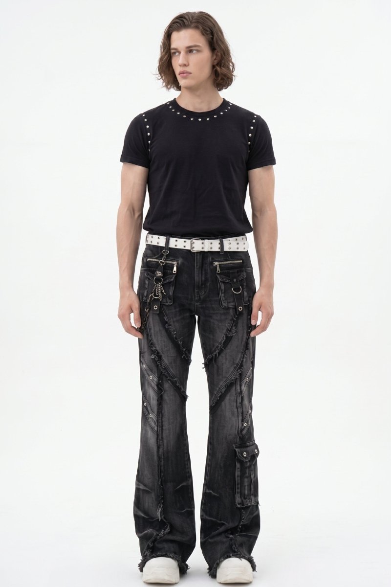 Distressed Baggy Jeans na2592