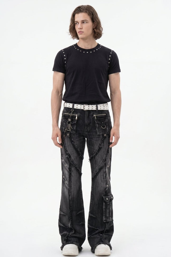 Distressed Baggy Jeans na2592