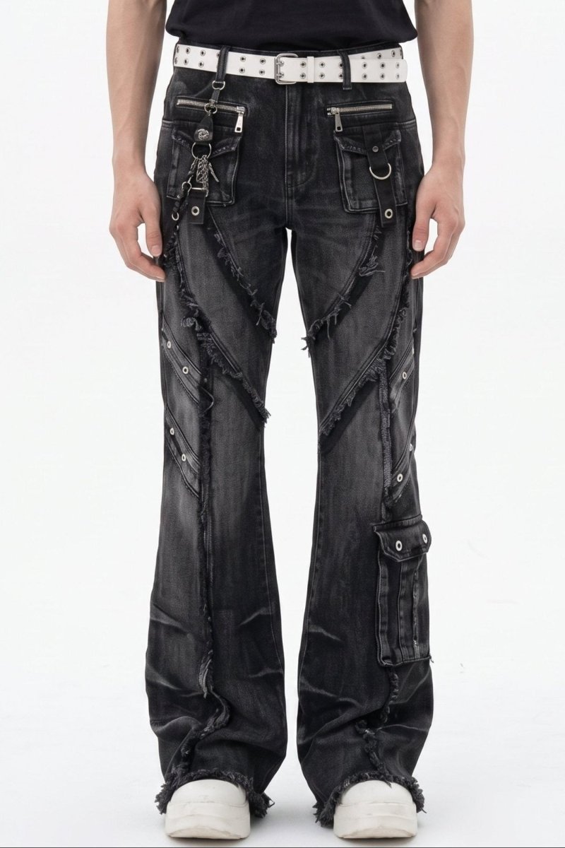 Distressed Baggy Jeans na2592