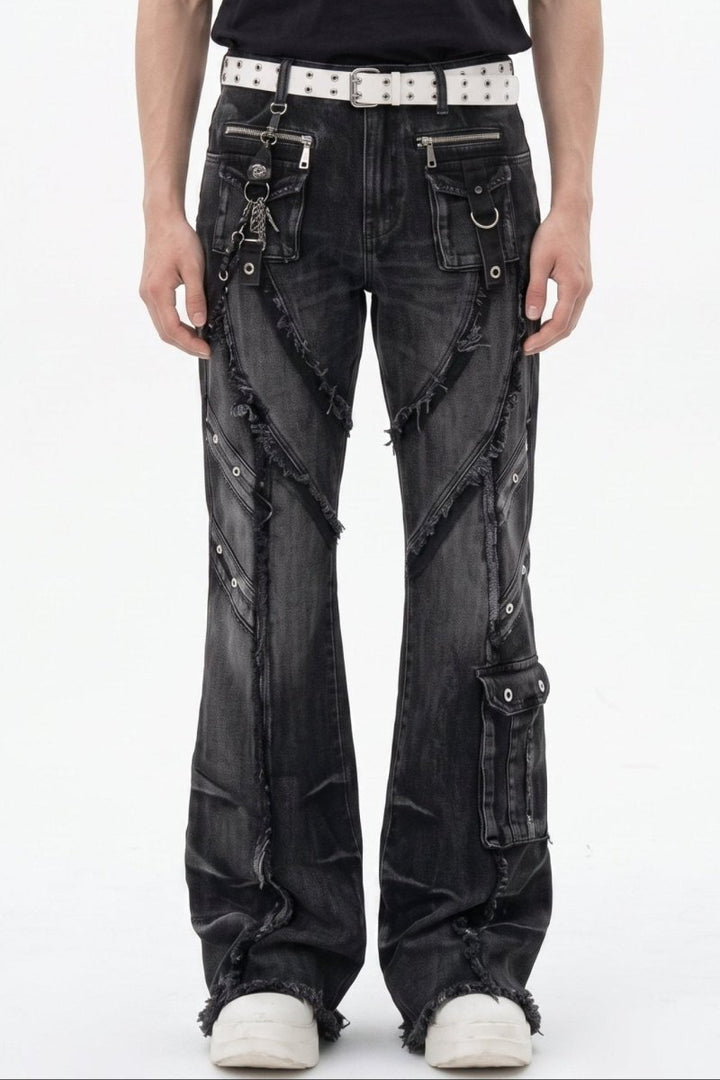 Distressed Baggy Jeans na2592