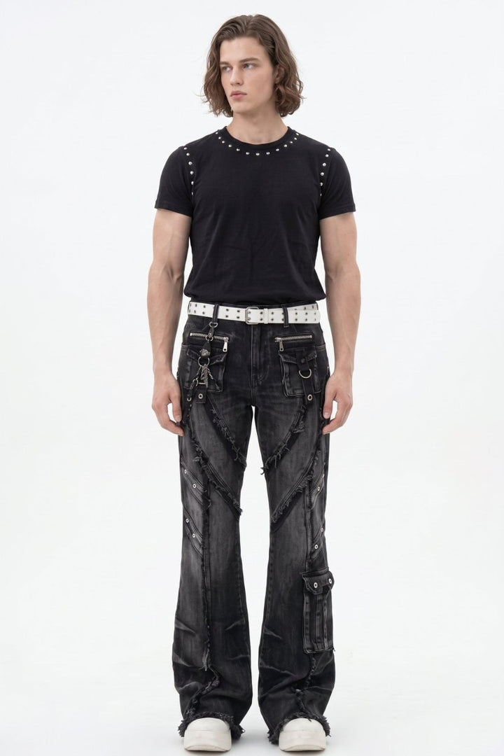 Distressed Baggy Jeans na2592