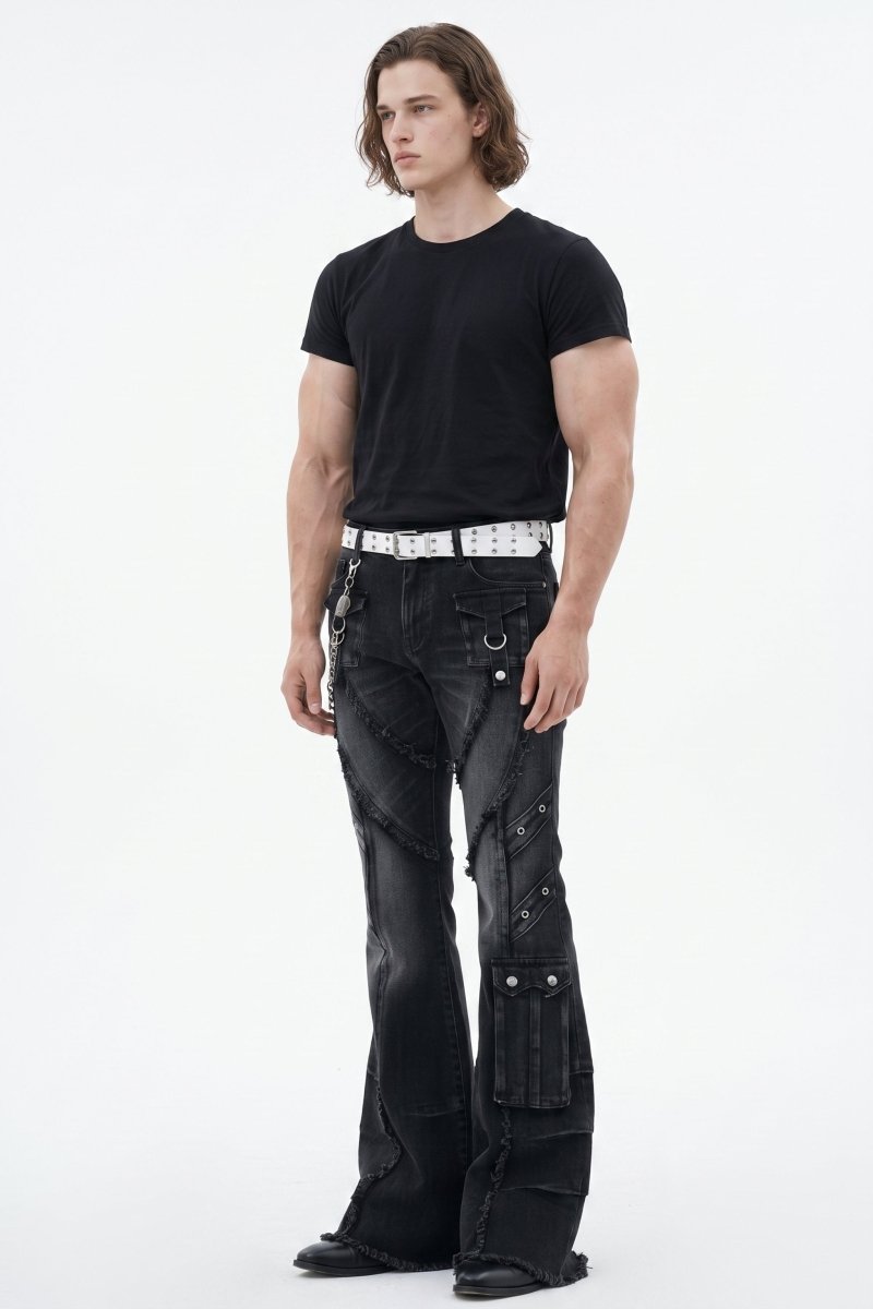 Distressed Baggy Jeans na2592
