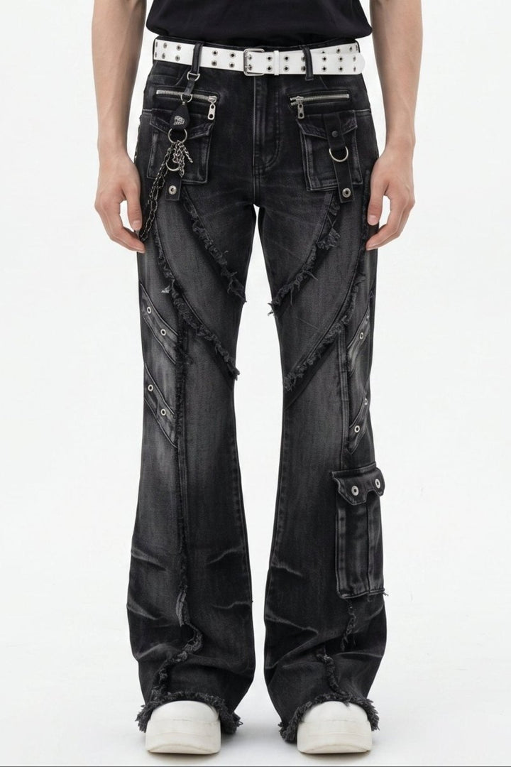 Distressed Baggy Jeans na2592