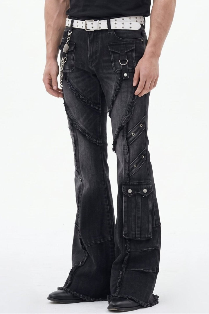 Distressed Baggy Jeans na2592