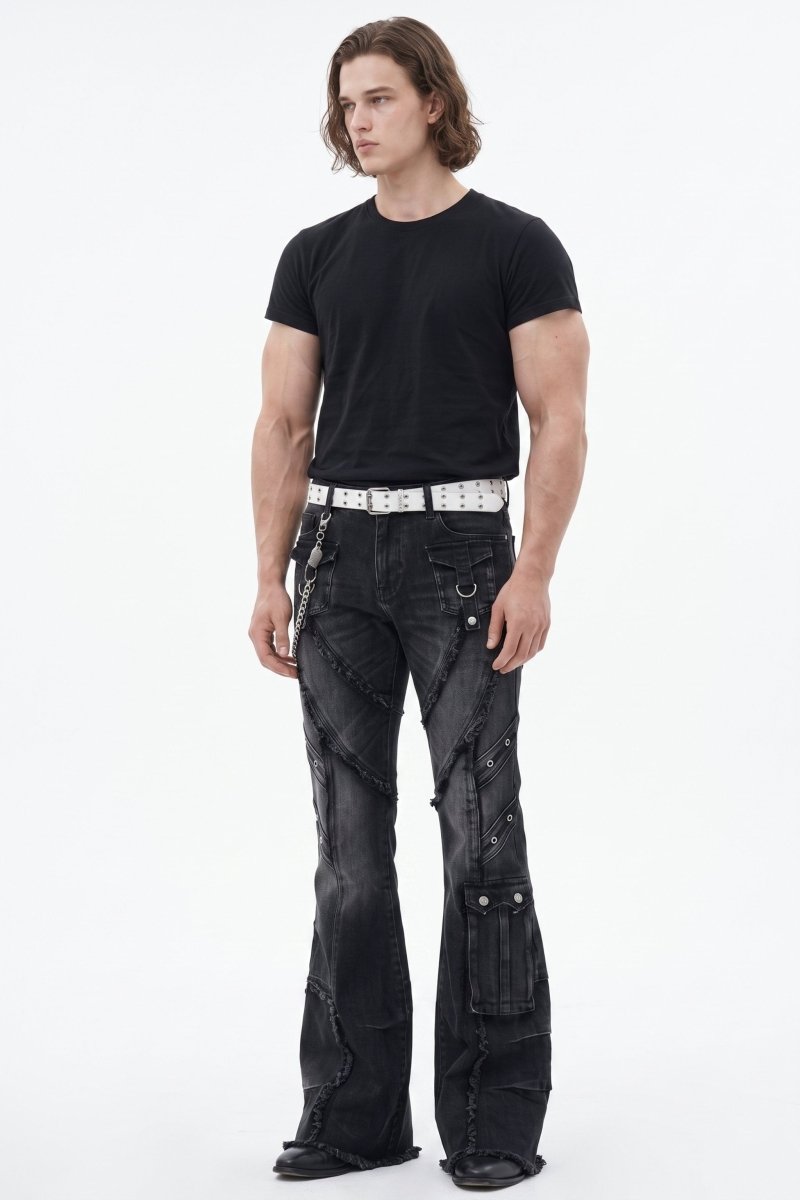 Distressed Baggy Jeans na2592