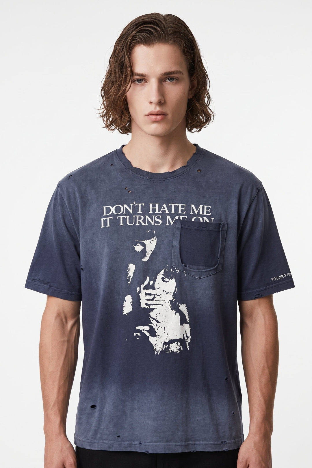 Distressed T-shirt  na2696