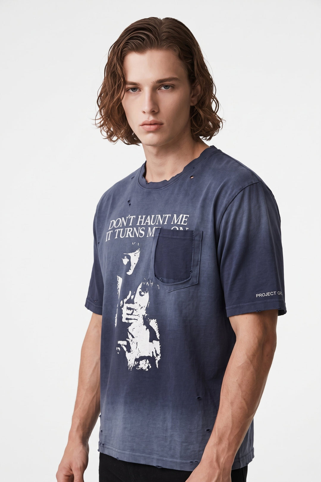 Distressed T-shirt  na2696