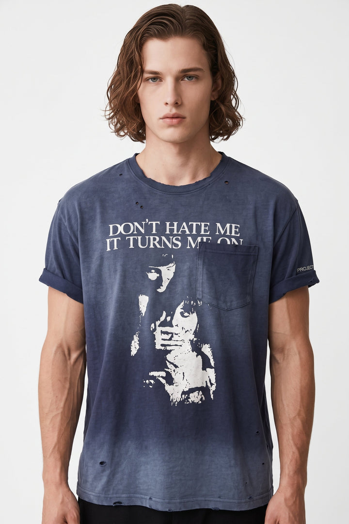 Distressed T-shirt  na2696