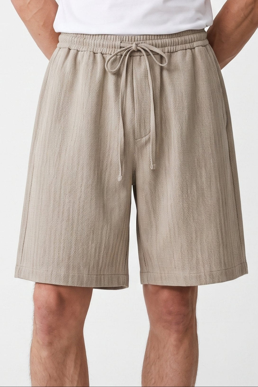 Drawstring Wide Shorts na2707