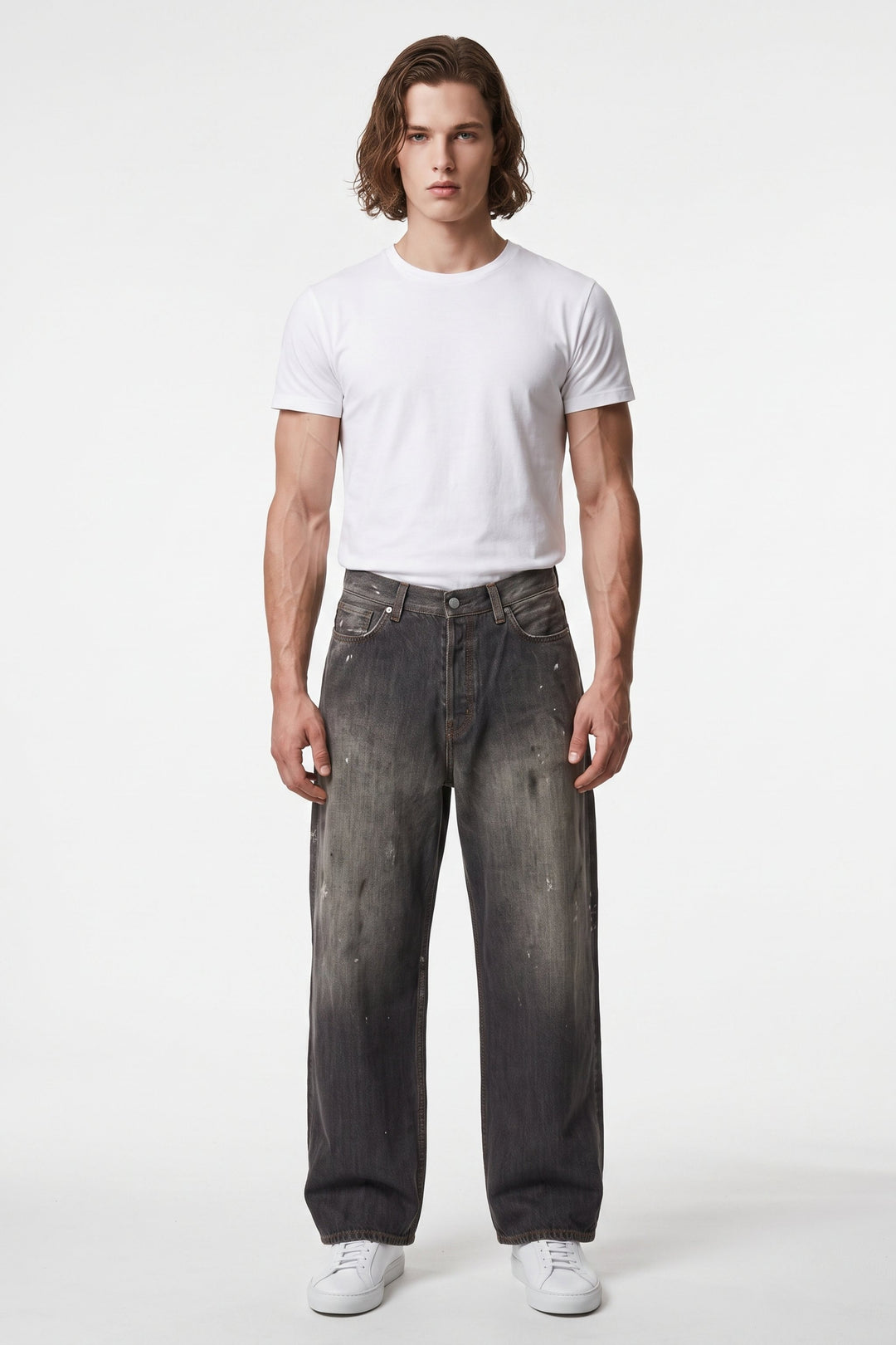 Faded Denim Jeans  na2685