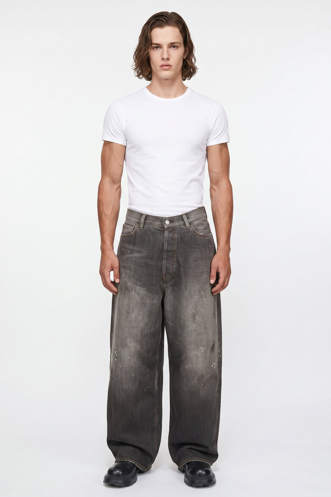 Faded Denim Jeans  na2685