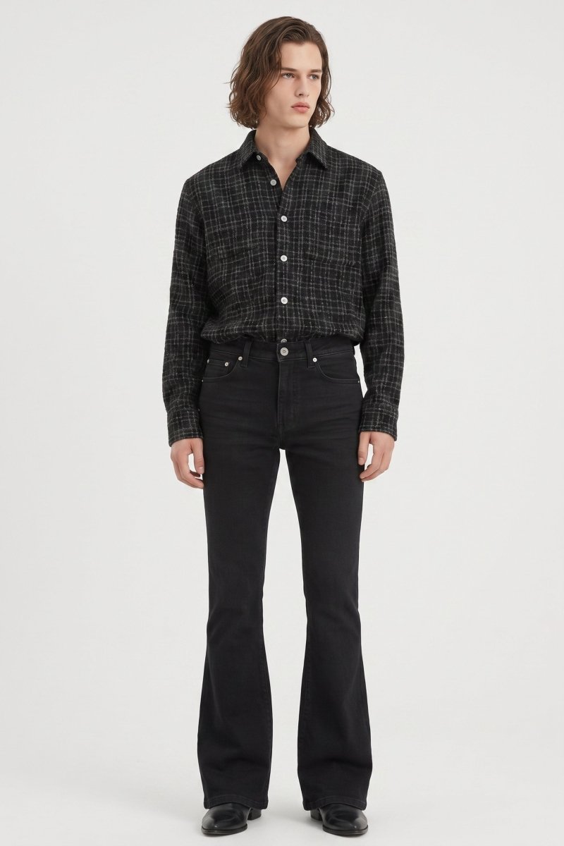 Black Flared Jeans na2516