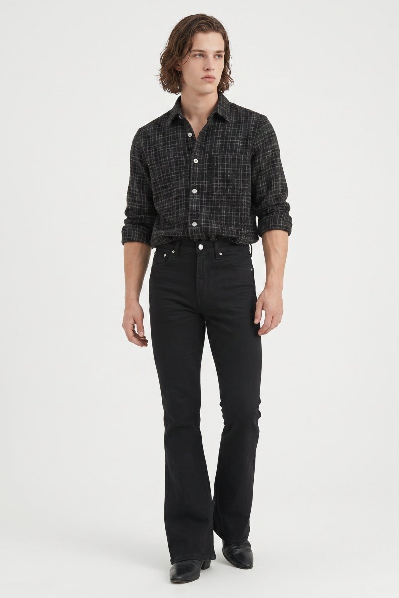 Black Flared Jeans na2516