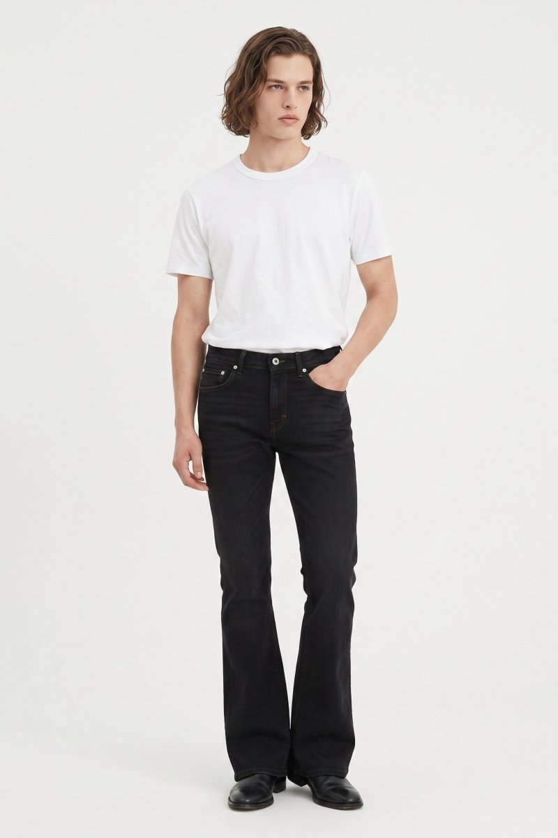 Black Flared Jeans na2516
