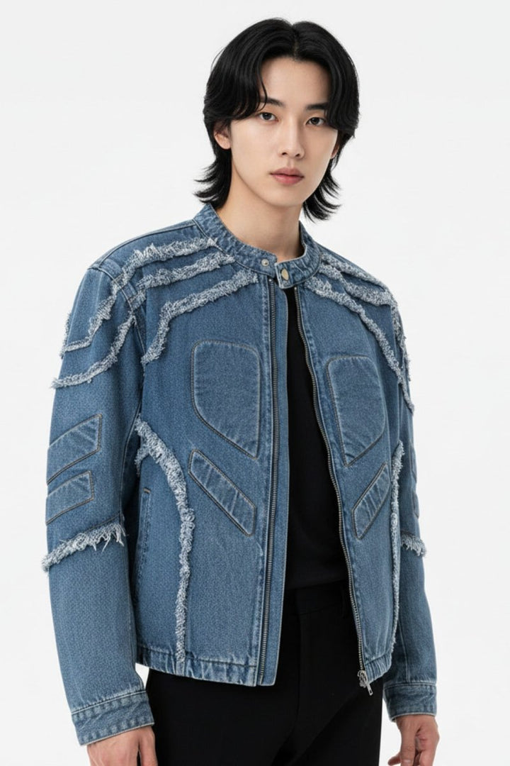 Distressed Denim Jacket na2512