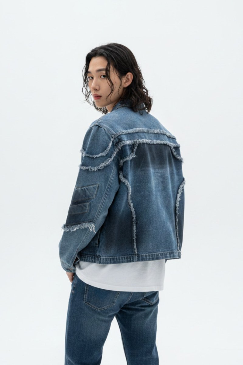 Distressed Denim Jacket na2512