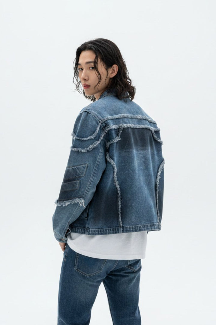 Distressed Denim Jacket na2512