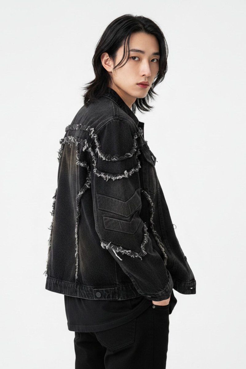 Distressed Denim Jacket na2512