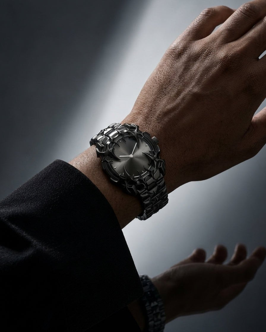 Reloj metálico gótico na3111