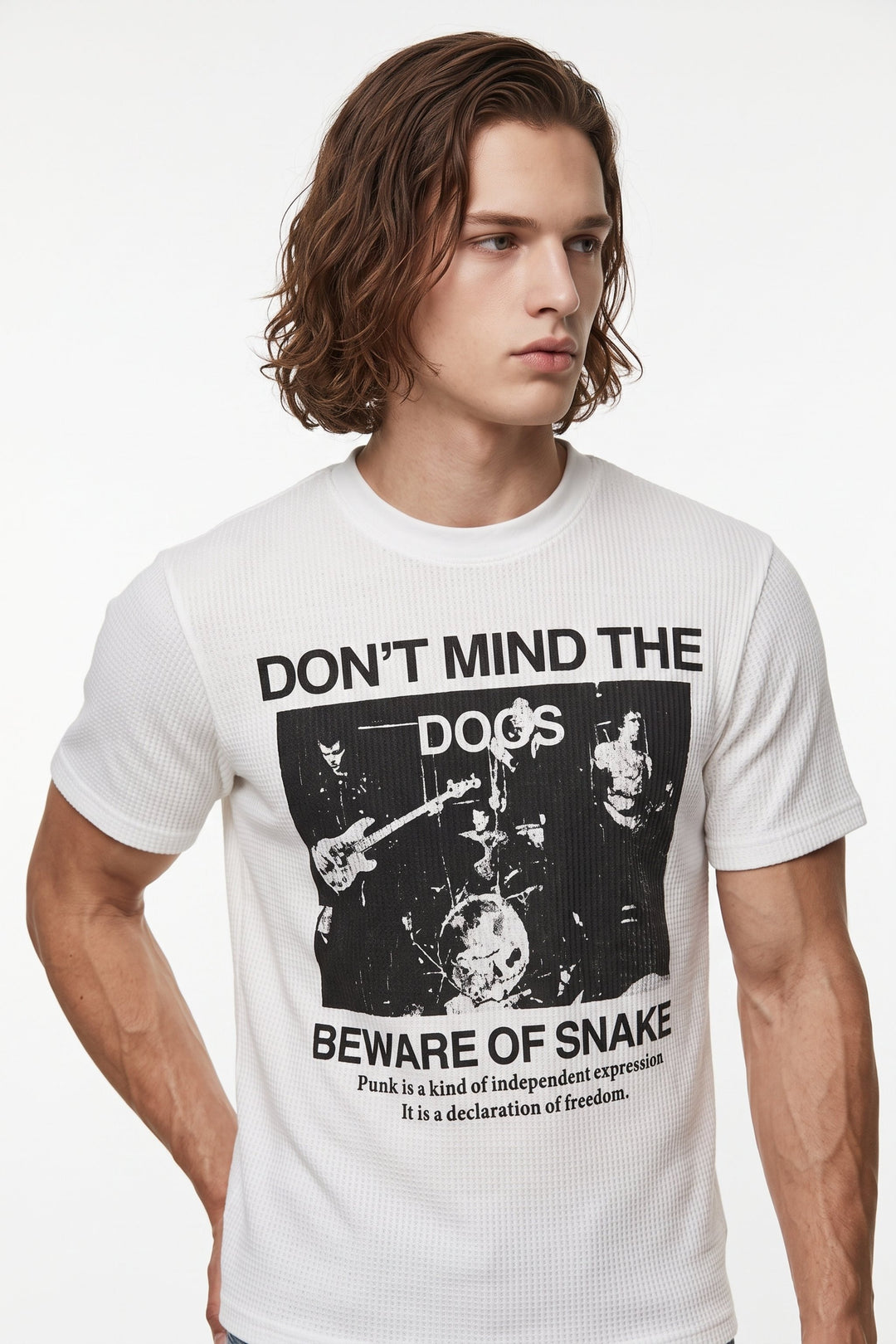 Graphic Ribbed T-Shirt  na2701