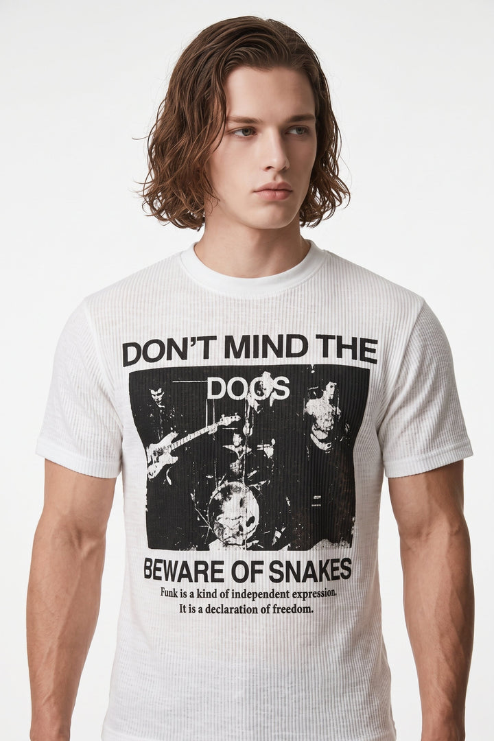 Graphic Ribbed T-Shirt  na2701
