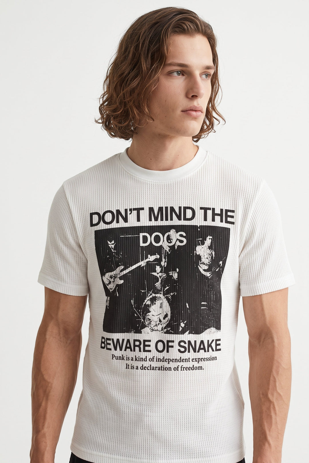 Graphic Ribbed T-Shirt  na2701