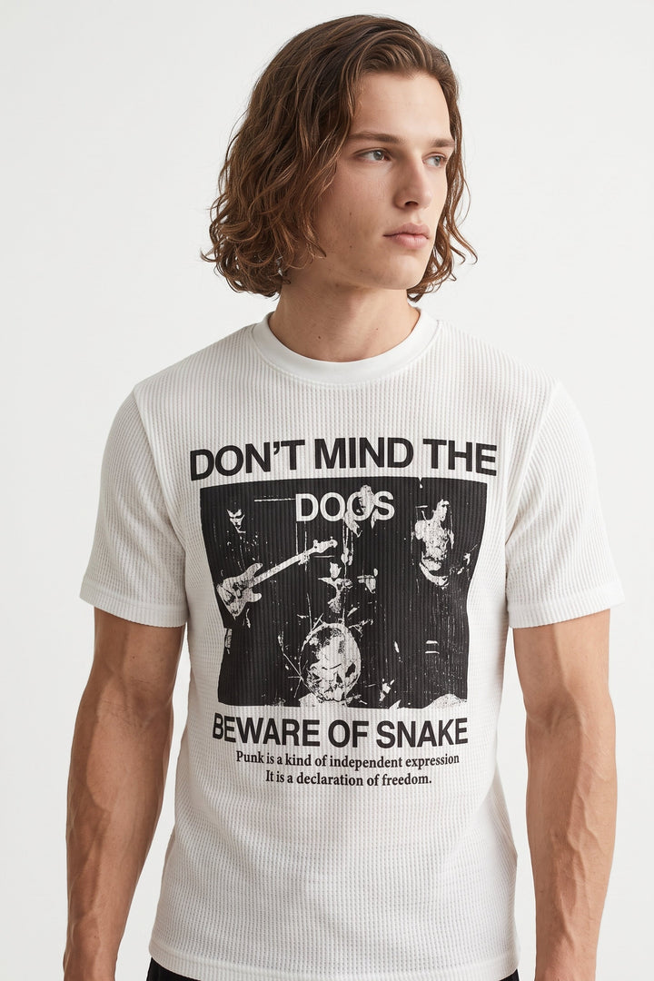 Graphic Ribbed T-Shirt  na2701