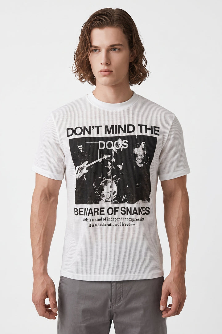 Graphic Ribbed T-Shirt  na2701
