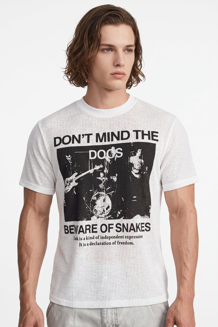 Graphic Ribbed T-Shirt  na2701