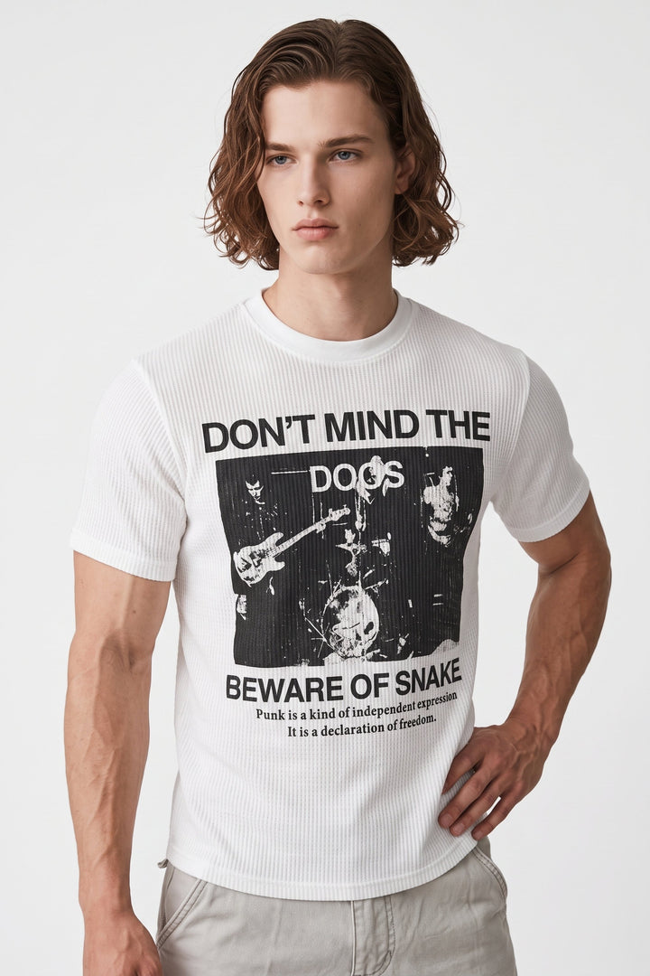 Graphic Ribbed T-Shirt  na2701