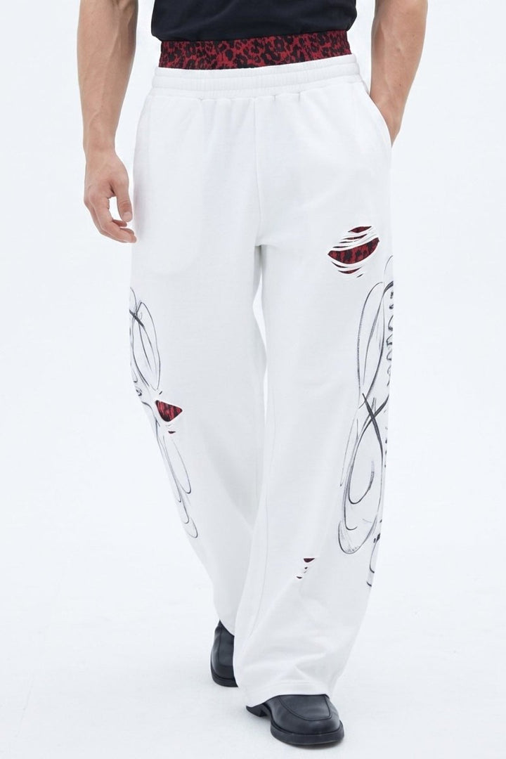 Striped Jeans na2591