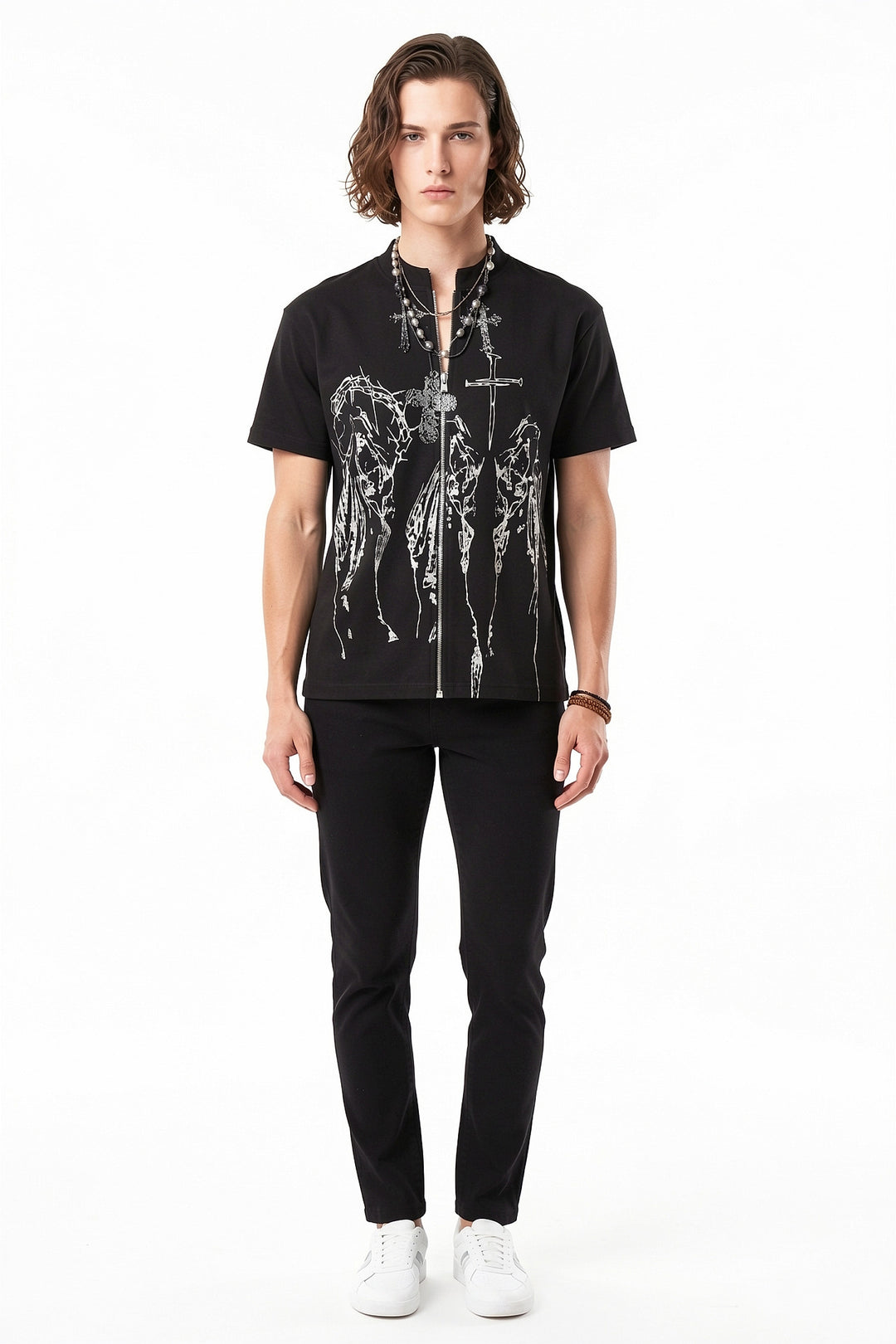 Graphic Zip Tee na2717