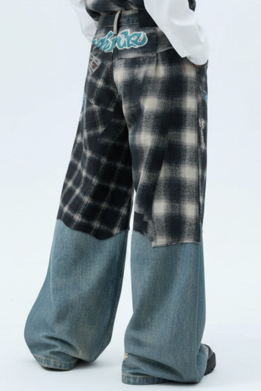 Patchwork Denim Jeans  na2550