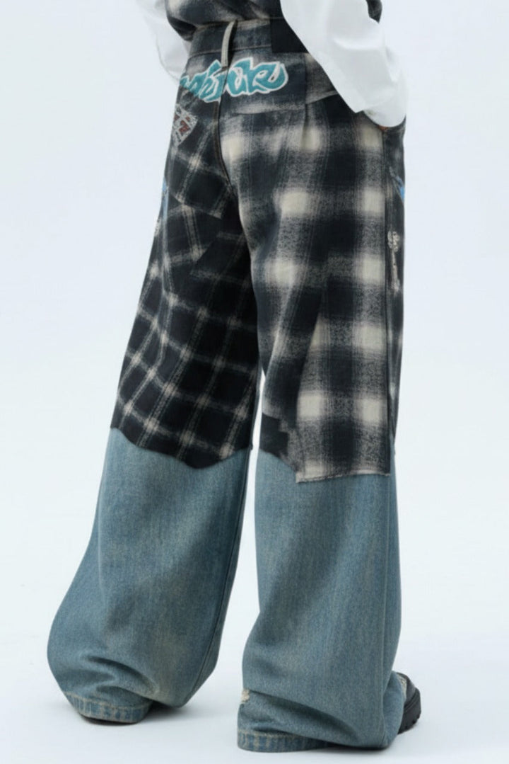 Patchwork Denim Jeans  na2550