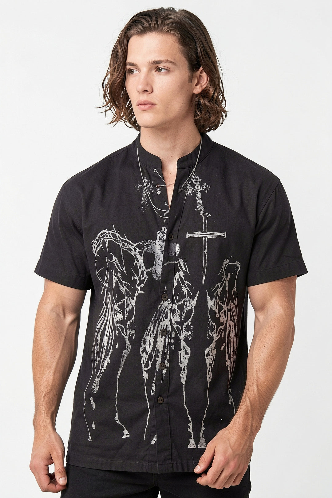 Graphic Zip Tee na2717