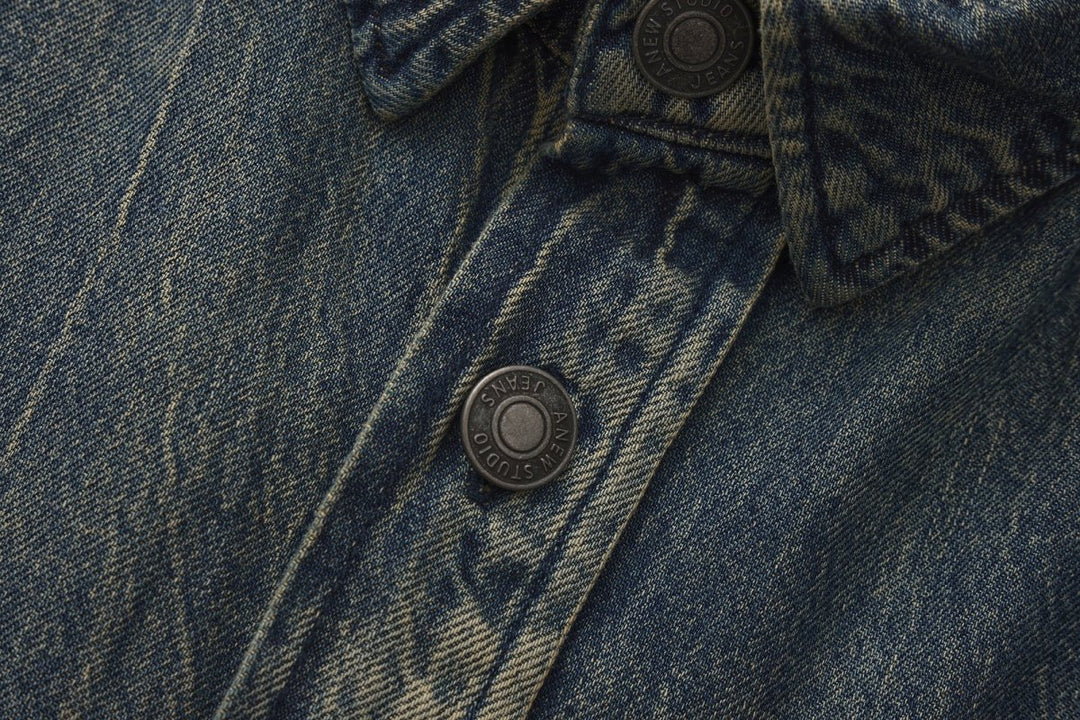 Nanostudio Heart Patch Over Denim Shirt (na2200)