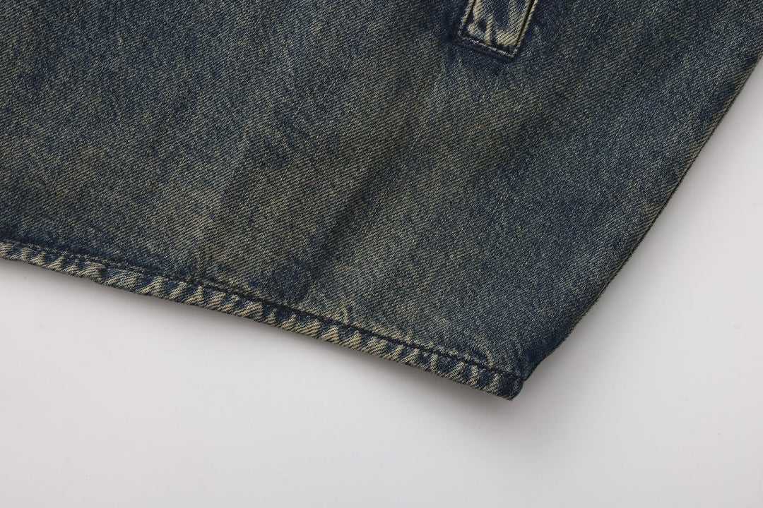 Nanostudio Heart Patch Over Denim Shirt (na2200)