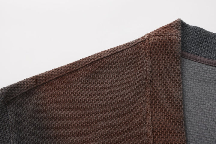 [Nanostudio] Gradient Waffle Knit Cardigan na2225