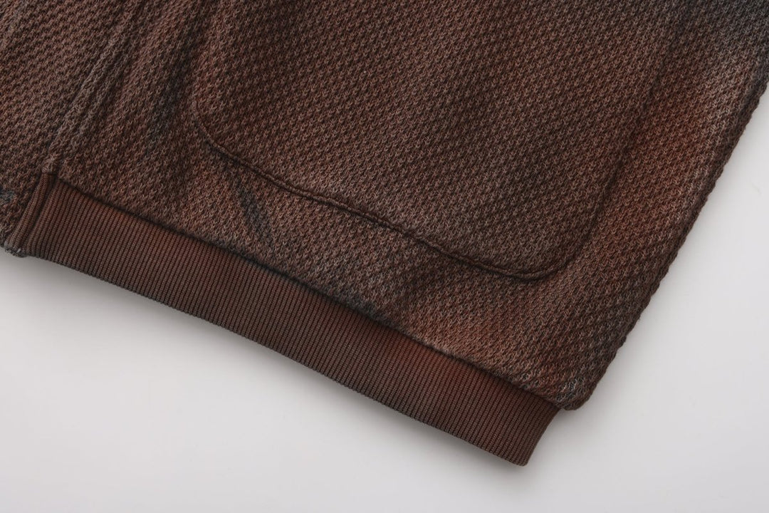 [Nanostudio] Gradient Waffle Knit Cardigan na2225