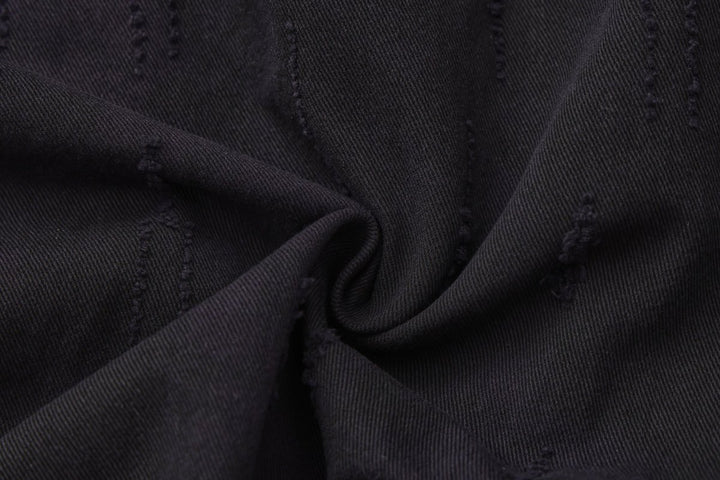 [Nanostudio]Black Oversized Nylon Zip Jacket na2226