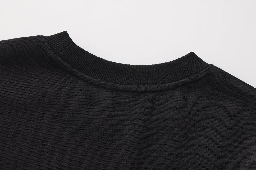 【Nanostudio】M-SIX 프린지 로고 크루넥 스웨트셔츠 na2205